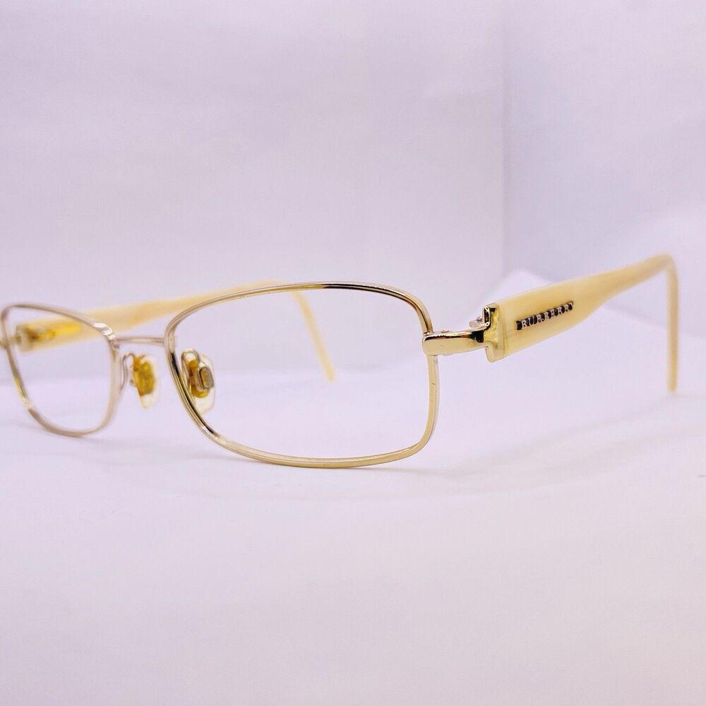 Burberry Eyeglasses Sunglasses Authentic B 1066 1002 52 [] 17 135 Pearl Gold